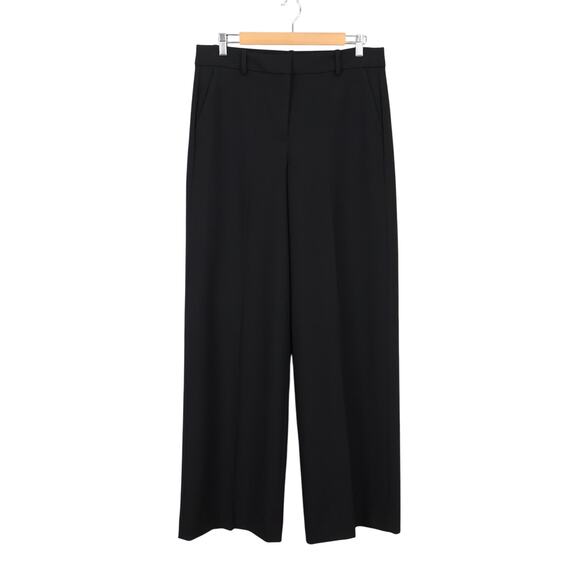 J.Crew Wide Leg Trouser Four Season Stretch Black Size 12 Tall NWT - Picture 1 of 8